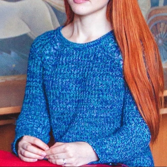 Cozy blue wool sweater - Picture 6 of 6